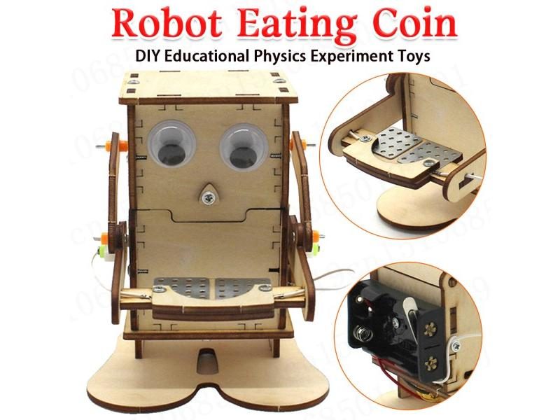 STEM Wooden Robot DIY Model Kit For Kids Students Carousel 2