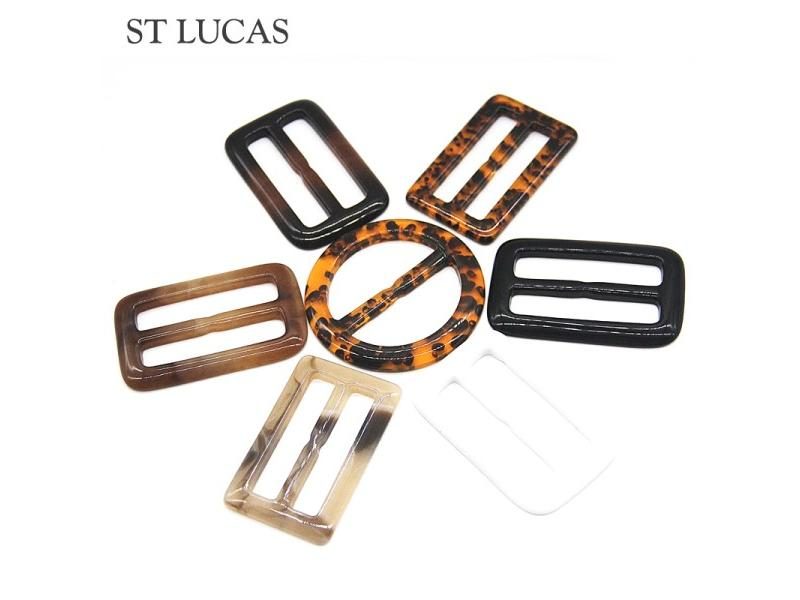 Black White Coffee Resin Belt Buckle For Women's Garments Carousel 2