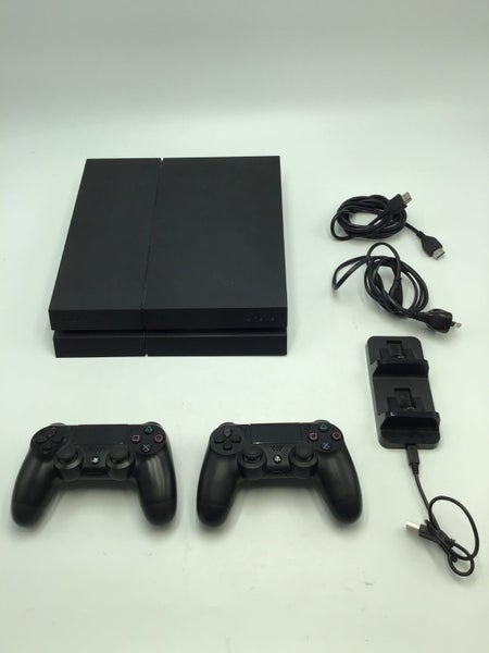 * 1TB Black PS4 Console w/ 2 Dualshock Controllers, Cables & Charging Dock! * Carousel 1