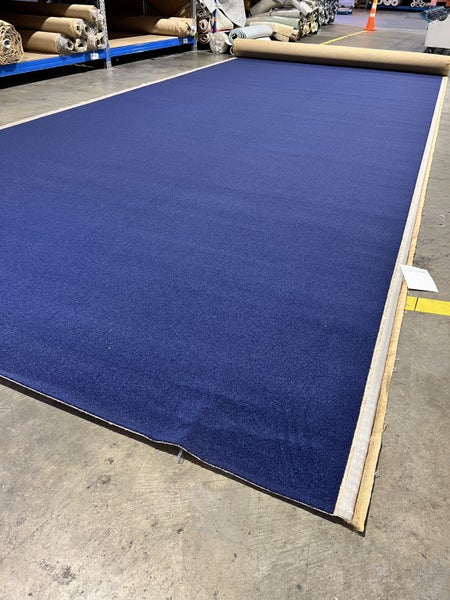 Factory 2nds 17m x 3.6m Carpet Trojan Twist Ionian Sea Bremworth 48oz 100% Wool