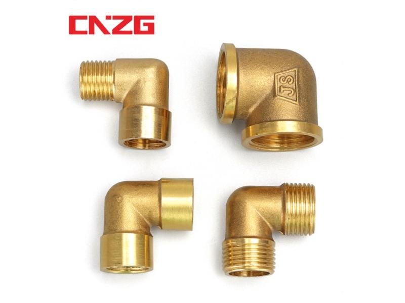 1/8" 1/4" 3/8" 1/2" Brass Elbow Pipe Fitting Connector For Water Fuel Carousel 2