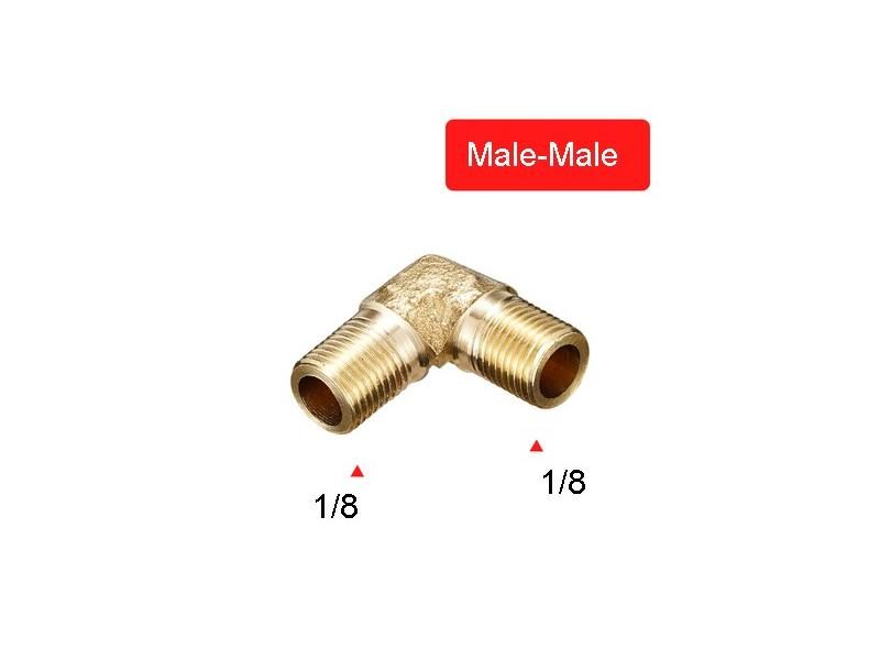 1/8" 1/4" 3/8" 1/2" Brass Elbow Pipe Fitting Connector For Water Fuel Carousel 1