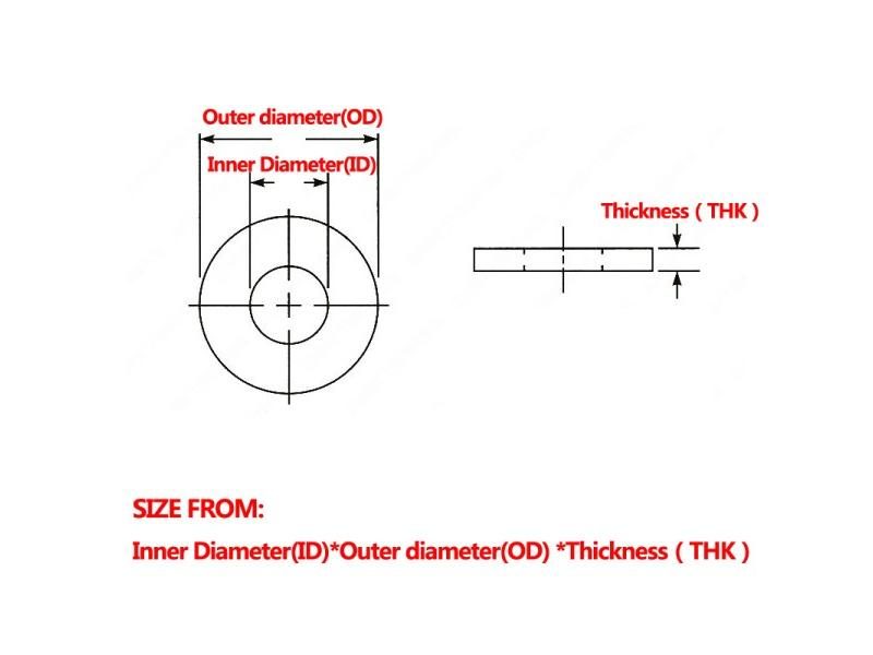 PTFE Flat Washer For Water Pipe Joint Sealing 3-55mm ID Carousel 2