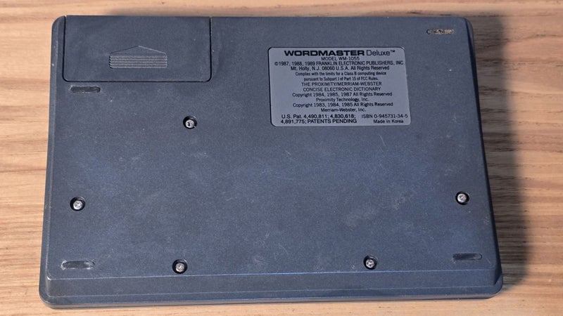 Franklin Wordmaster Deluxe Electronic Dictionary Carousel 2