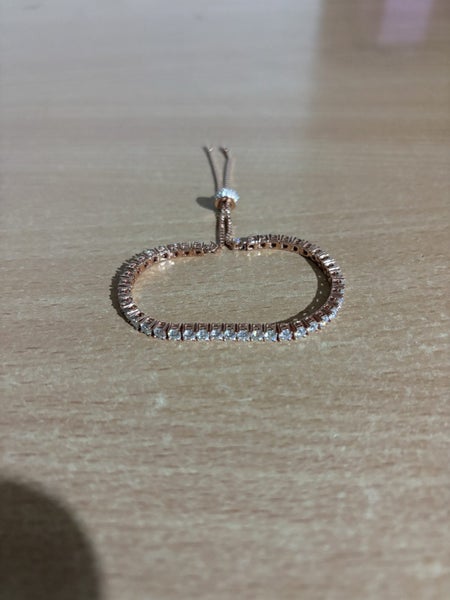 VVS1 Adjustable 3mm Rose Gold Bracelet Carousel 2