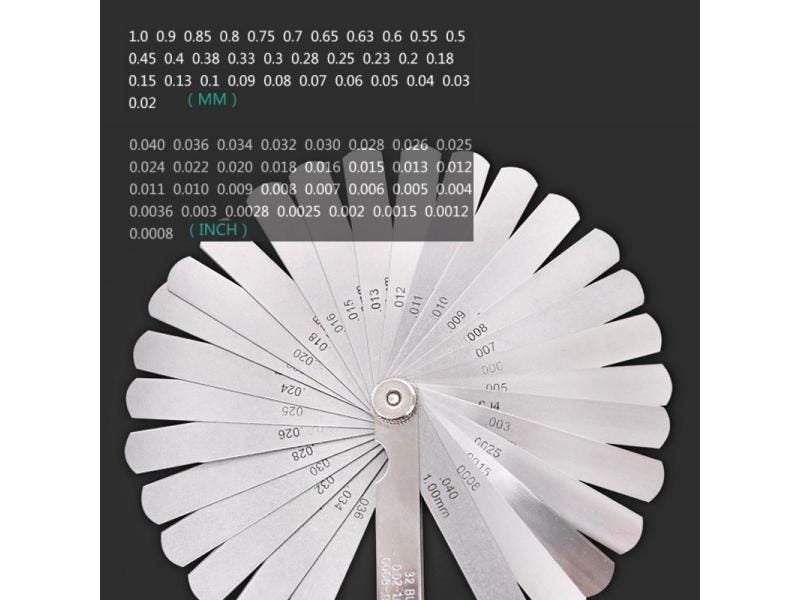 Metric 0.02-1mm 0.05-1mm Stainless Steel Feeler Gauge For Engine Valve Carousel 1