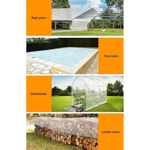 Instahut Tarp Tarpaulin 2x3m Canvas Camping Heavy Duty Sun Cover Carousel 6
