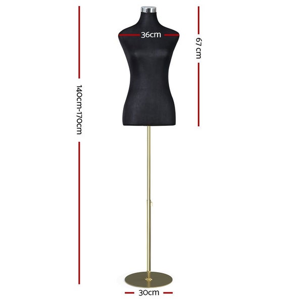Embellir Female Mannequin Dummy Model Dressmaker Clothes Display Torso Tailor BK Carousel 2