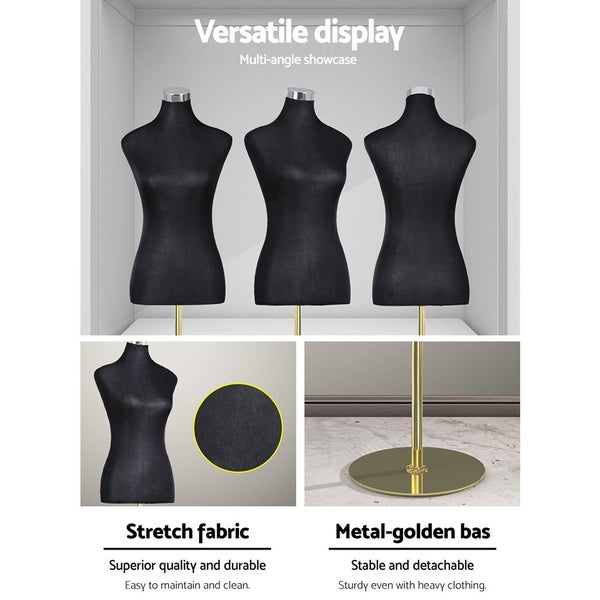 Embellir Female Mannequin Dummy Model Dressmaker Clothes Display Torso Tailor BK Carousel 8