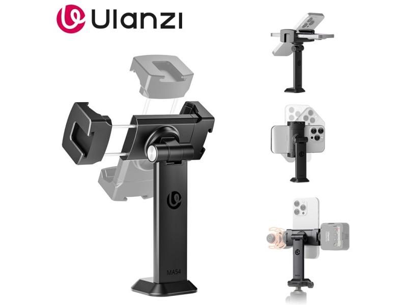 Universal Phone Tripod Mount With 2 Cold Shoes For IPhone Android Carousel 1