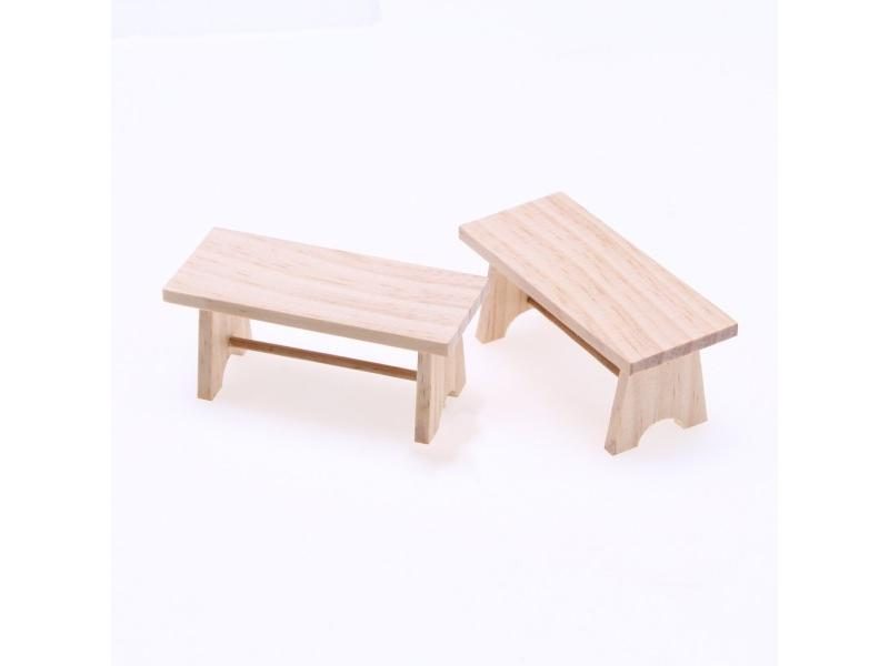 1/12 Dollhouse Mini Wooden Coffee Table For Decoration Carousel 2