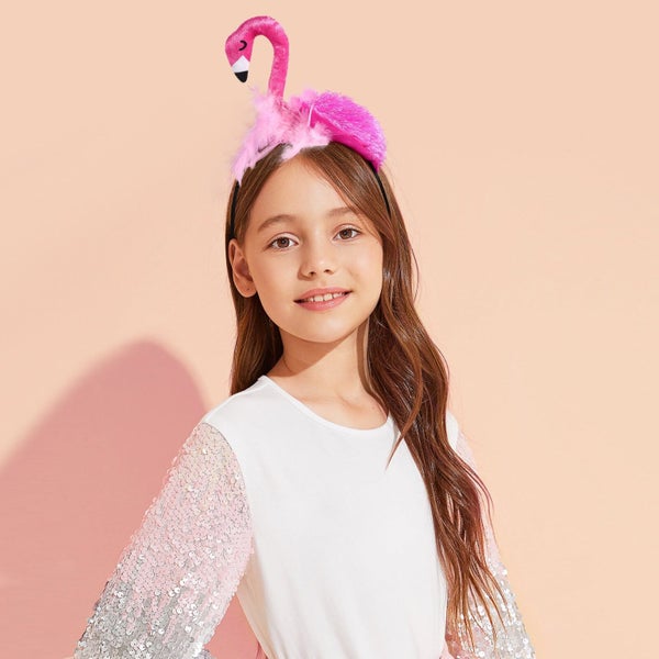 1pc Flamingo Headband Decorative Holiday Flamingo Hair Band Cosplay Photograp Carousel 7