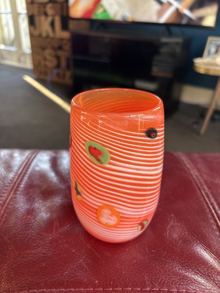Murano art glass murrine tumbler makes great vase too Carousel 1