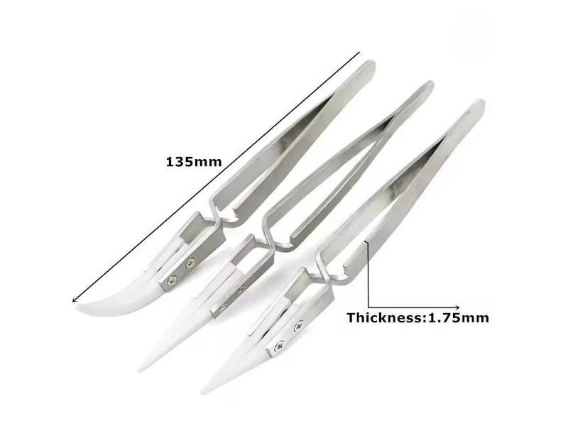 Ceramic Tip Anti-Static Reverse Solder Tweezers 1-3pcs Carousel 1