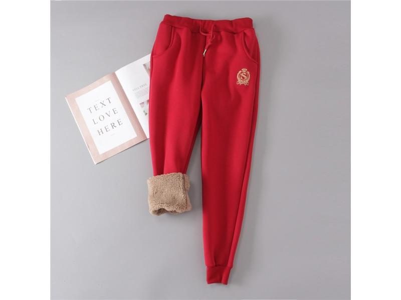 Women's Cotton Velvet Warm Harem Sweatpants Carousel 1