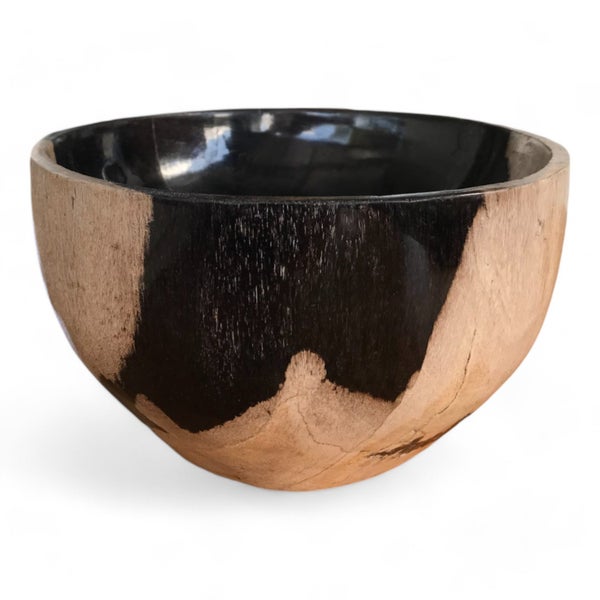 $1 RESERVE PETRIFIED WOOD STONE BOWL 160mm x 160mm RARE & COLLECTABLE Carousel 2