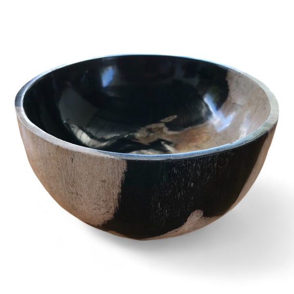 $1 RESERVE PETRIFIED WOOD STONE BOWL 160mm x 160mm RARE & COLLECTABLE Carousel 5