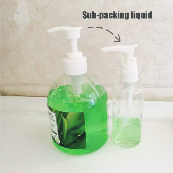 12 Pack 3.4Oz/100Ml Transparent Travel Bottles Pump Bottle Lotion Dispenser B Carousel 5