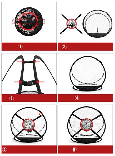 PGM Golf Chipping Practice Net Hitting Cage Training Aids Carousel 2
