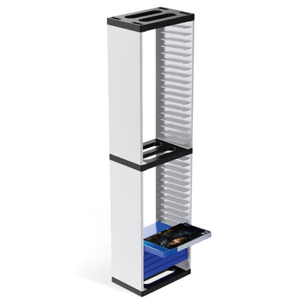 Game Storage Stand Tower for PS5/ PS4/ PS3/ Xbox Series S, Universal Game Dis Carousel 2