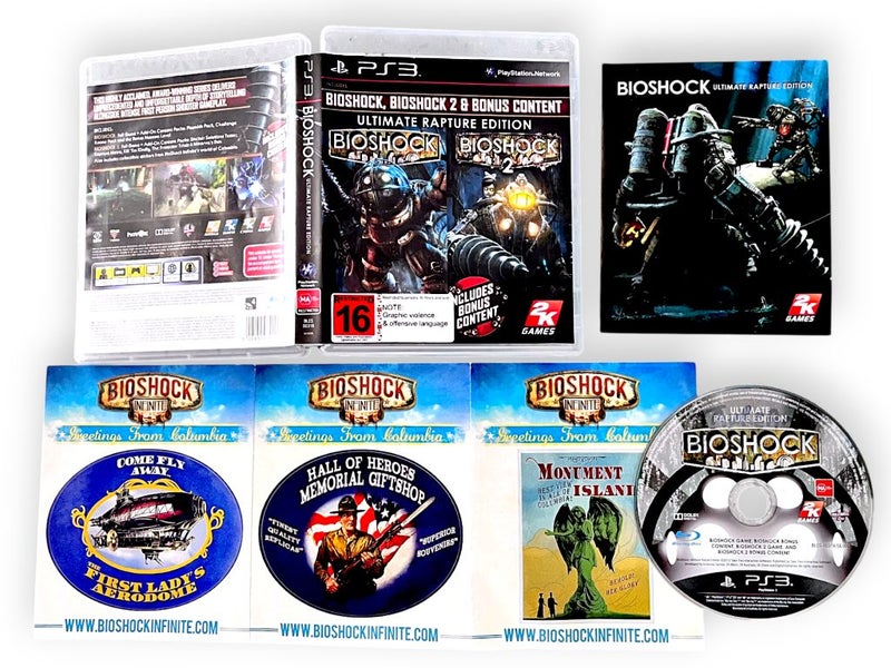 BioShock Ultimate Rapture Edition (PS3) *COMPLETE w/ NEW STICKERS! Carousel 1