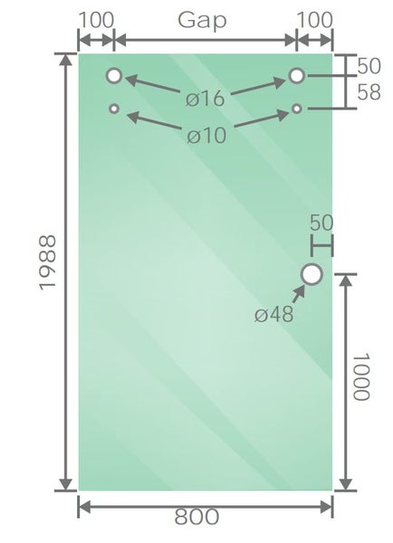 Della Francesca 150Cm Frameless Glass Sliding Shower Door With Gold Rail And Har Carousel 2