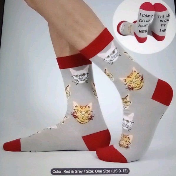 THE CATTAGE - Cute Cat Unisex Novelty Socks Add Humour & Fun To Your Feet Carousel 3