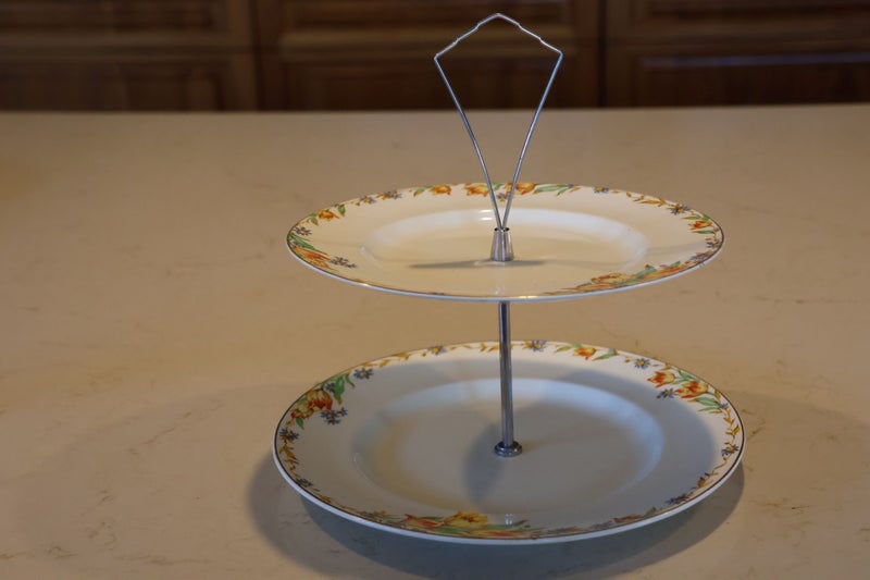 Empire 2 tier cake stand