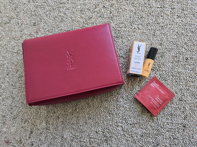 NEW YSL PURE SHOTS EYE REBOOT SERUM 5ML PLUS FAUX LEATHER CLUTCH Carousel 1