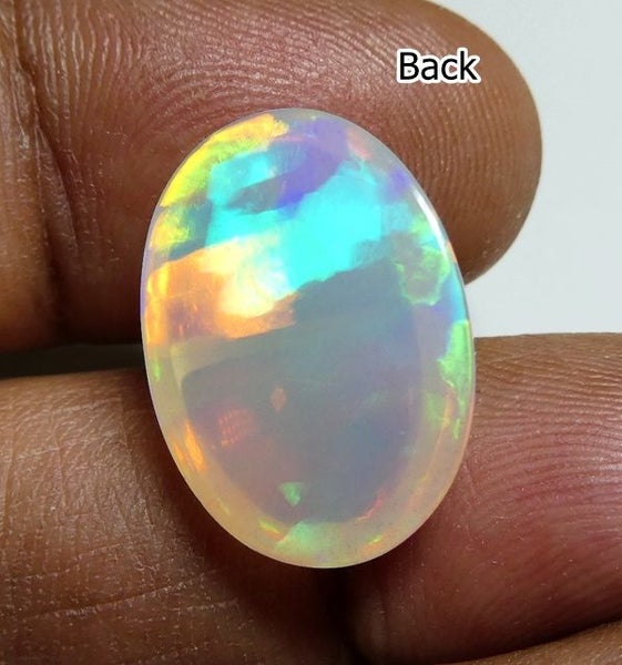 $1RE 8.07CT Buy Now $3150 UNTREATED RAINBOW HUGE OVAL 100% NATURAL CRYSTAL OPAL Carousel 3