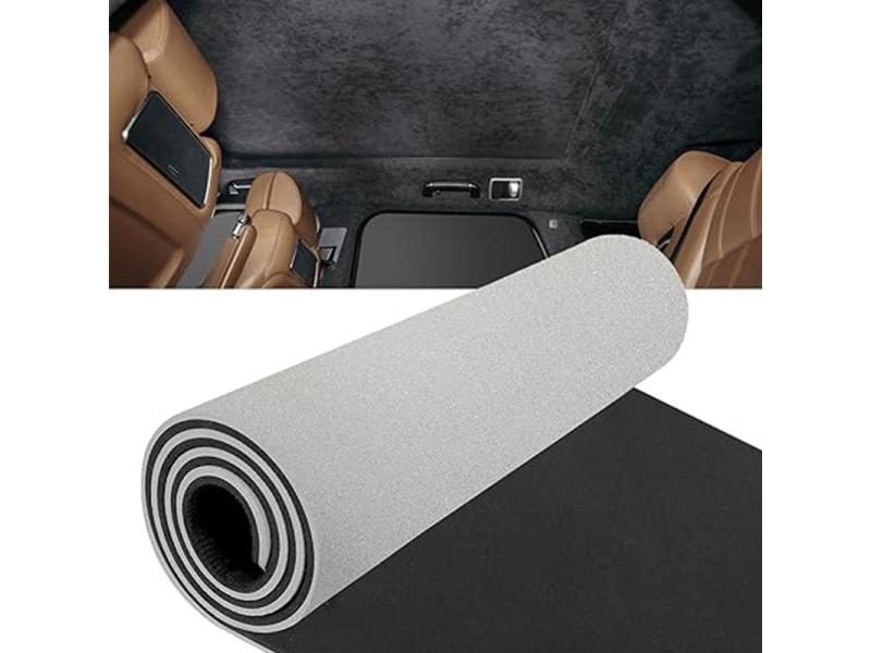 Black Suede Headliner Fabric With Foam For Car Repair Carousel 2