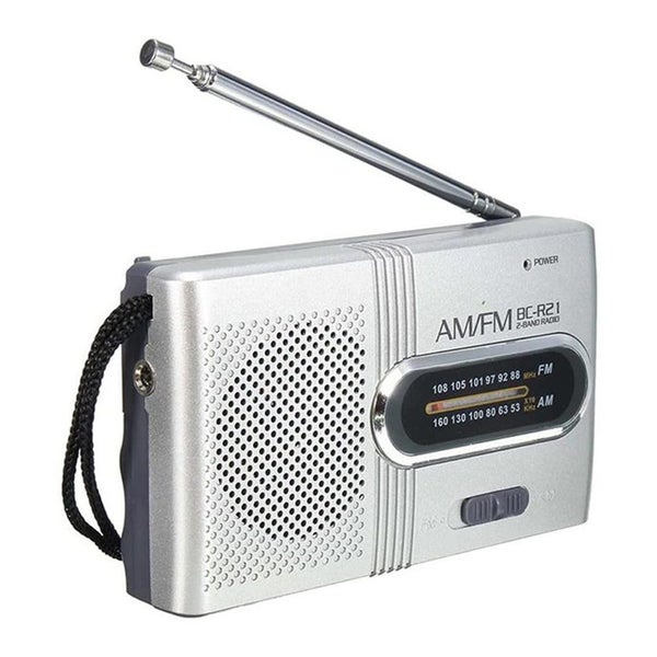 BC-R21 Portable AM FM Radio Battery Operated Pocket Radio Longest Lasting Bes Carousel 1