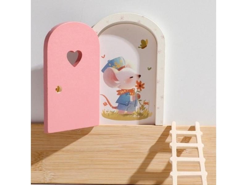 Glows In Dark Mini Fairy Elf Door Home Decor Carousel 2