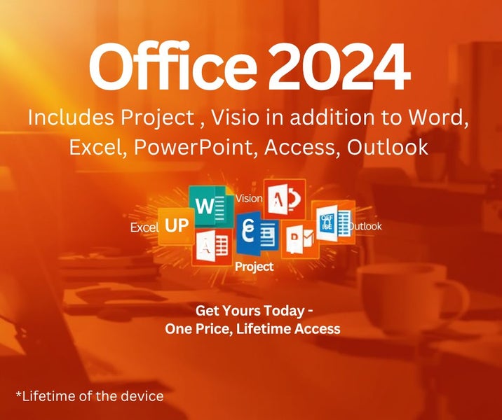 Genuine Microsoft Office 2024 - New Arrival with Visio and Project - 1 device... Carousel 1