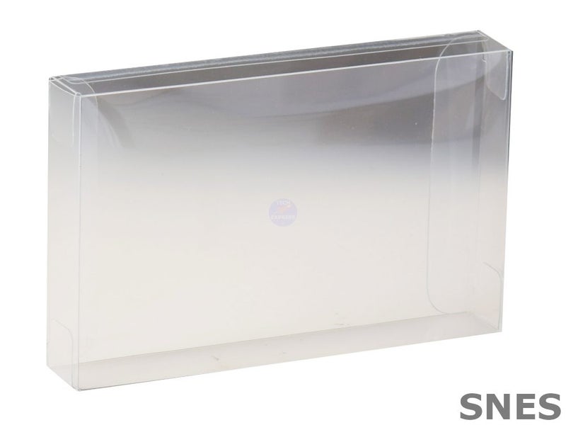 Clear scratch resistant Nintendo SNES loose game cartridge protector case Carousel 1