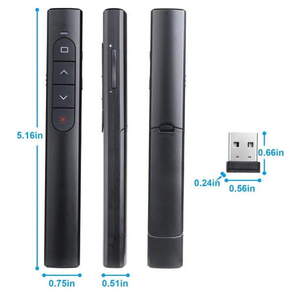 Wireless Presenter Remote, Presentation Clicker with Hyperlink & Volume Remot Carousel 7