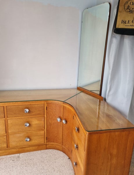 Bespoke, hand made Mid-Century Modern (I think) dresser, solid oak