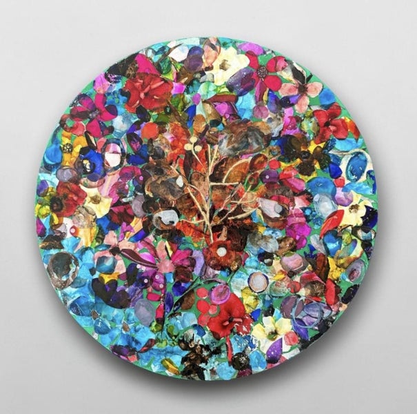 Original Alcohol Ink Collage-Connected 2026 Carousel 2
