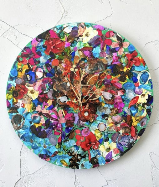 Original Alcohol Ink Collage-Connected 2026 Carousel 1