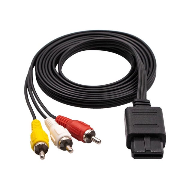 1.8m for Nintendo 64 Audio TV Video Cord AV Cable to RCA for Super Nintend Ga Carousel 1