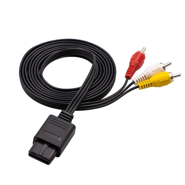 1.8m for Nintendo 64 Audio TV Video Cord AV Cable to RCA for Super Nintend Ga Carousel 6