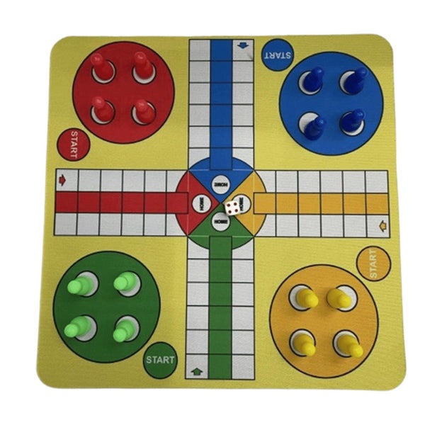 Plastic Ludo Game Set Flexible Plastic Ludo Game with Mousepad Aesthetic Desi Carousel 1