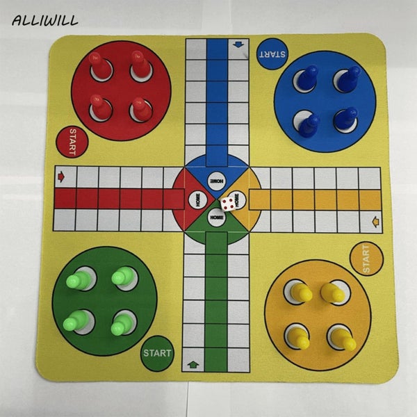Plastic Ludo Game Set Flexible Plastic Ludo Game with Mousepad Aesthetic Desi Carousel 2