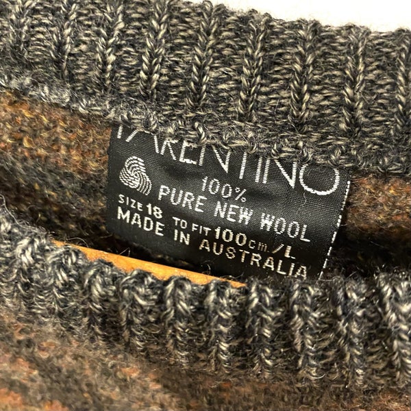 RRP$369 Farentino Roma 90s chunky knit 100% fine merino wool PERFECT!! Carousel 7