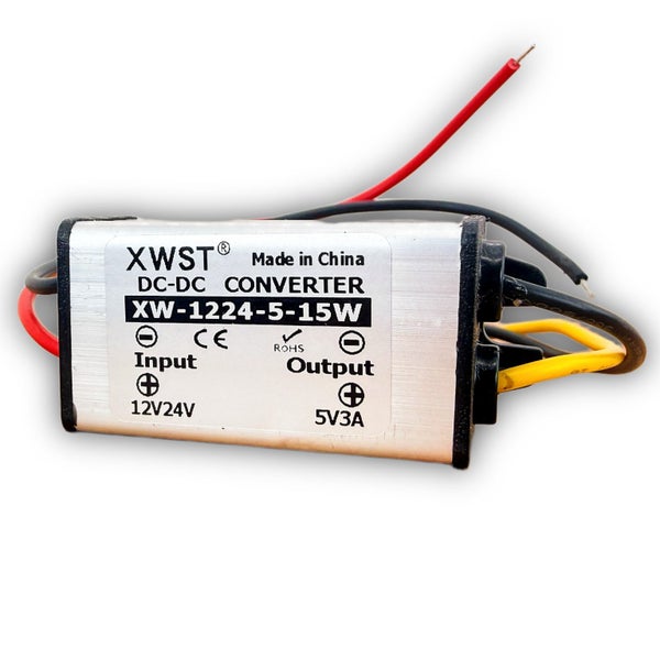 XWST DC-DC Buck Converter 12V 24V to 5V 3A IP67 Raspberry Pi 3D Printer NZ Carousel 1