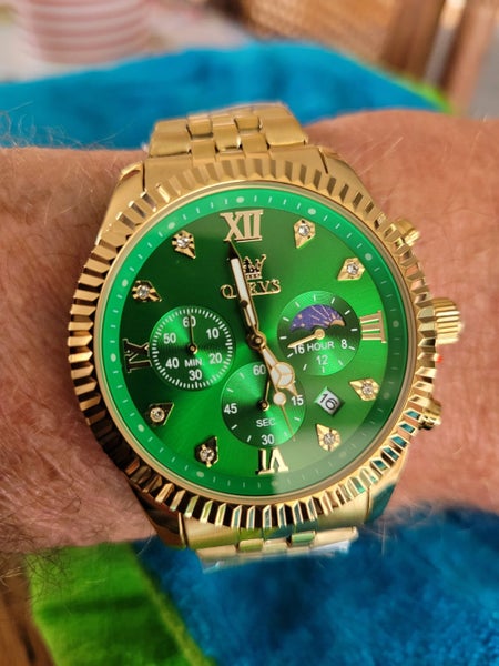 Watch Olevs gold mens Carousel 2
