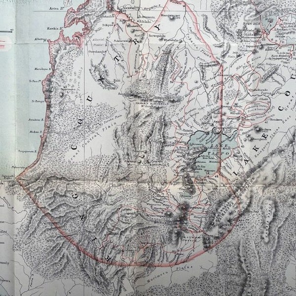 The King Country. original explorations. Large.1883. RARE Carousel 7