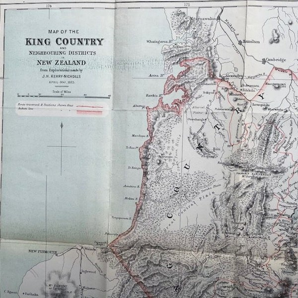The King Country. original explorations. Large.1883. RARE Carousel 2
