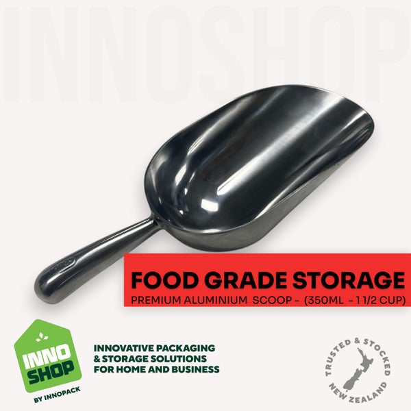 INNOSTORE 1 1/2 CUP PREMIUM CAST ALUMINIUM SCOOP 350ml (for ICE, PET FOOD GRAIN) Carousel 1