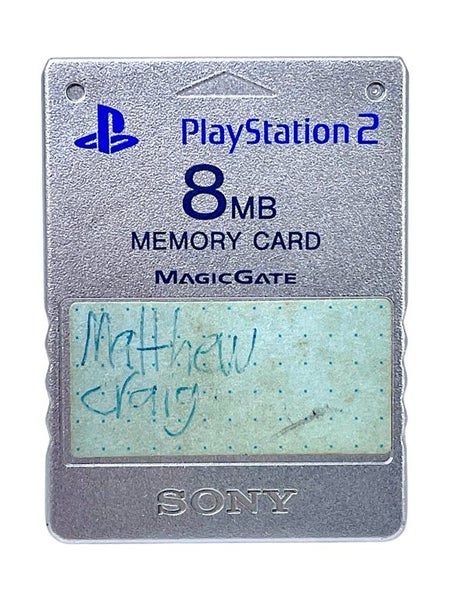 Genuine SONY PS2 Memory Card SILVER PlayStation 2 Carousel 1